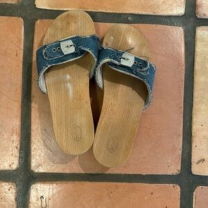 Vintage dr scholls denim sandals